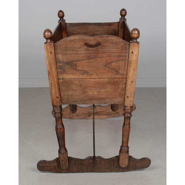 Wood 19th Century French Country Baby Crib For Sale - Image 7 of 11