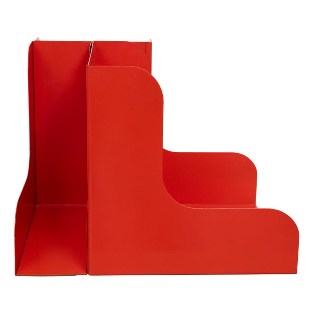 Modular Metal LP Record Holder by Enzo Mari for Danese, 1965, Set of 3 For Sale