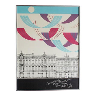 1982 Spirit of ArtQuake Portland Exhibition Poster, Framed For Sale