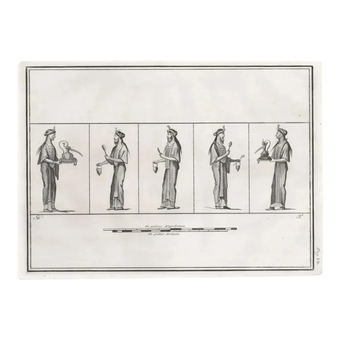 1762 Classical Figure Ritual Engraving | Chairish