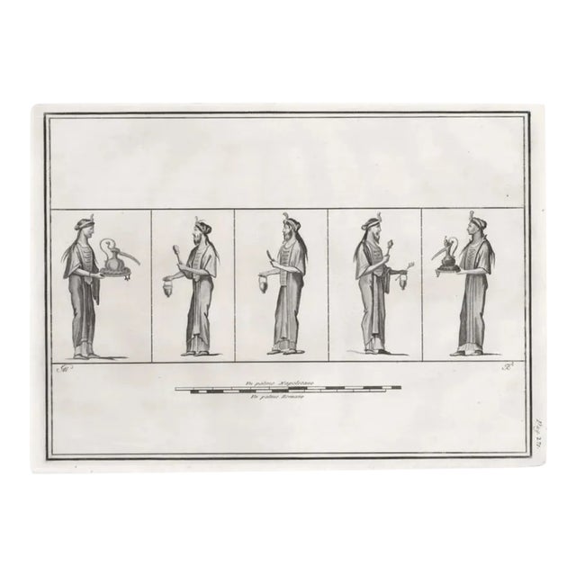 1762 Classical Figure Ritual Engraving For Sale