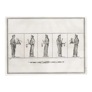 1762 Classical Figure Ritual Engraving