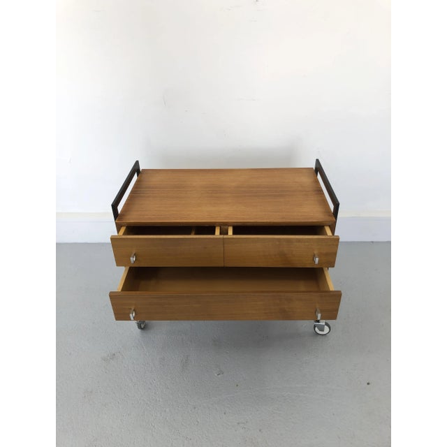 Metal & Teak Cabinet, 1970s For Sale - Image 12 of 13