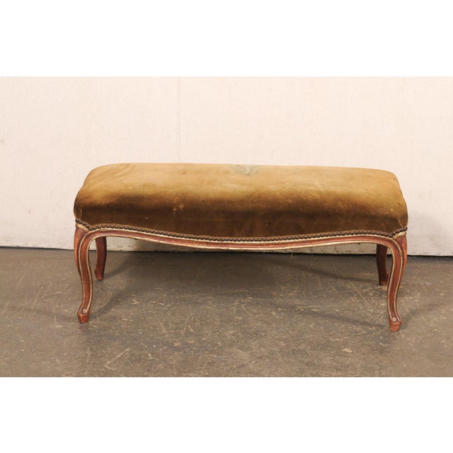 19th C. French Louis XV Style Window Bench For Sale - Image 4 of 12