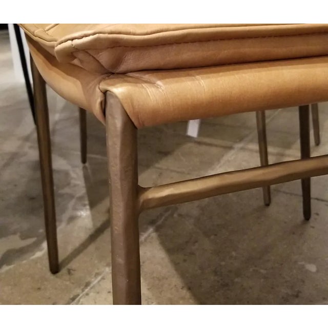 Palomino & Bronze Dining Chair For Sale - Image 10 of 11