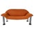 1980s Mid-Century Modern Orange Sofa attributed to Burkhard Vogtherr for Hain + Tohme, 1980s For Sale - Image 5 of 5