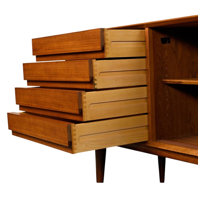 Brown Gunni Omann for Omann Jun Model 18 Teak Credenza, Denmark 1960s For Sale - Image 8 of 18