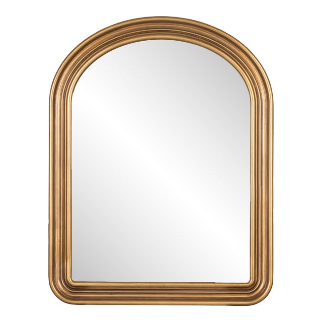 Parker Arch Gold Wall Mirror For Sale