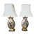 Pair of Vintage Italian Hand-Painted Renaissance Style Table Lamps With Heraldic Motifs For Sale
