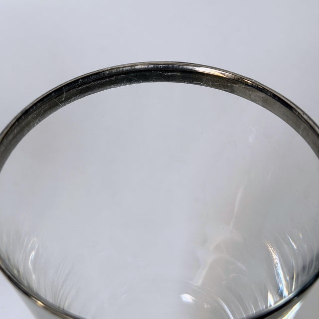 Vintage Cristal D’Arques-Durand Parisienne Wine Glasses | Set of 3 | Handmade With Platinum Rim For Sale In Saint Louis - Image 6 of 10