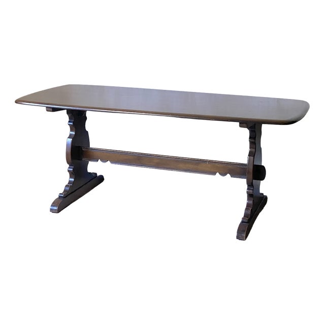 Vintage Rustic Elm Table, 1960s For Sale