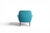 This 1960s Danish low-back lounge chair pairs a sculpted teak frame with its original blue wool upholstery, capturing the...