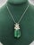 Estate 18K White & Yellow Gold Emerald and Diamond Statement Necklace This striking estate necklace is crafted in a...