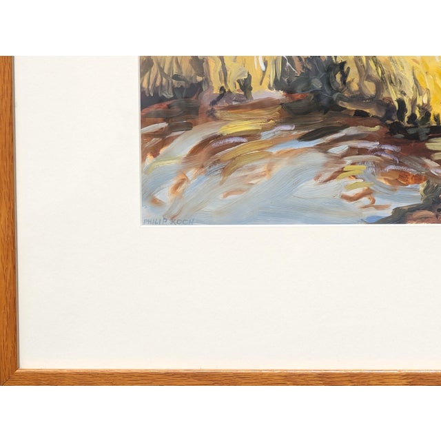 Philip Koch "Marsh Grass" Contemporary Colorful Wetlands Landscape Oil Painting, 20th Century For Sale - Image 10 of 12