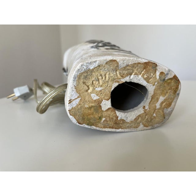 Ceramic Large Danish Studio Pottery Ceramic Table Lamp by Jeppe Hagedorn-Olsen, 1960s For Sale - Image 7 of 8