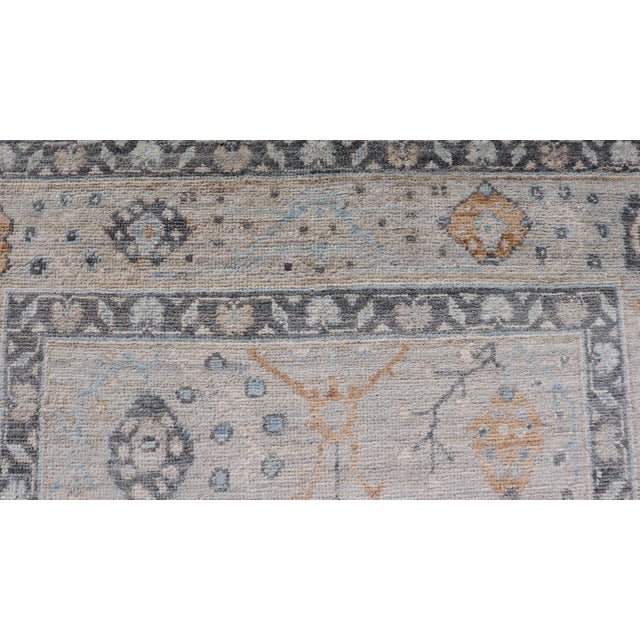 Textile Oushak Rug by Keivan Woven Arts, Hand-Knotted Wool, Afghan, 3'11 X 6'0 For Sale - Image 7 of 12