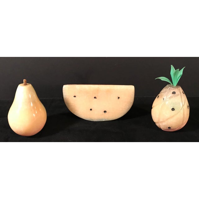 Mid-Century Marble Fruit - Set of 3 For Sale - Image 11 of 11