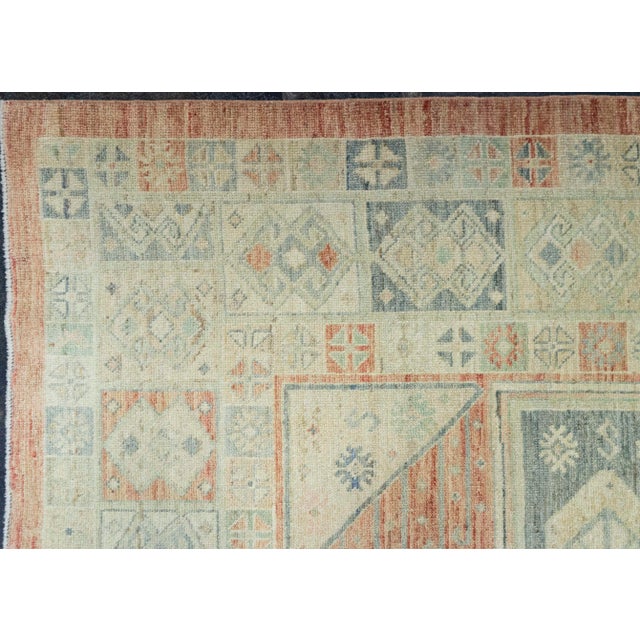 Early 21st Century Turkish Oushak Antique Look Rug 10'5" x 13'11" #21307 For Sale - Image 5 of 8