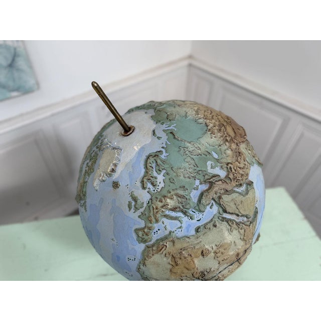 Globe, my beautiful globe, tell me, what is my next journey\.? This week's workshop favorite, this vintage papier-mâché...