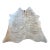 Extra Large Natural Gray Brindle Brazilian Cowhide Rug 92" X 100" For Sale