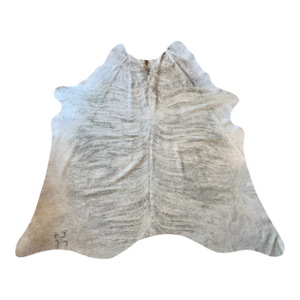 Extra Large Natural Gray Brindle Brazilian Cowhide Rug 92" X 100"