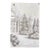 Hand Painted Scenic Landscape Wallpaper Mural With Classic Garden Architecture For Sale