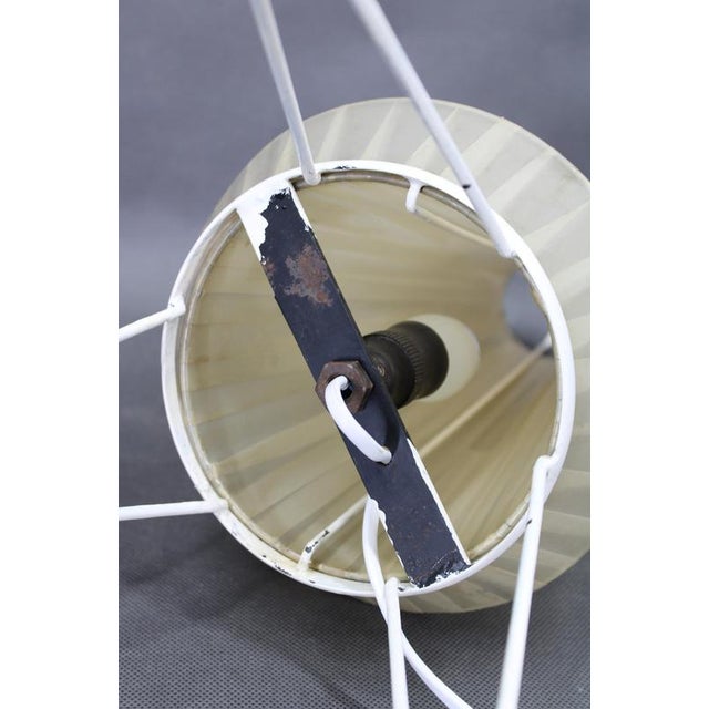 Metal Mid-Century Table Lamp with Plastic Shade, Czechoslovakia, 1960s For Sale - Image 7 of 12