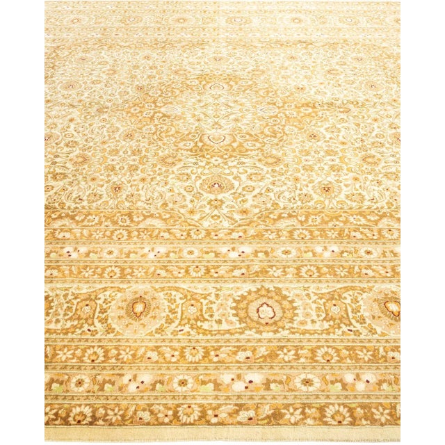 Solo Rugs Mogul, One-of-a-Kind Hand-Knotted Area Rug - Ivory, 8' 0" x 9' 10" For Sale - Image 4 of 8
