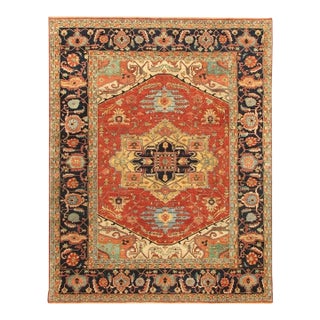 Serapi Wool Rust Area Rug-12' 0'' X 15' 3'' For Sale