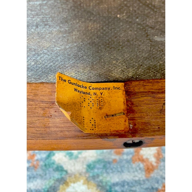 1970s Gunlocke Model 280 Walnut Armchair - 2 Available For Sale - Image 6 of 8