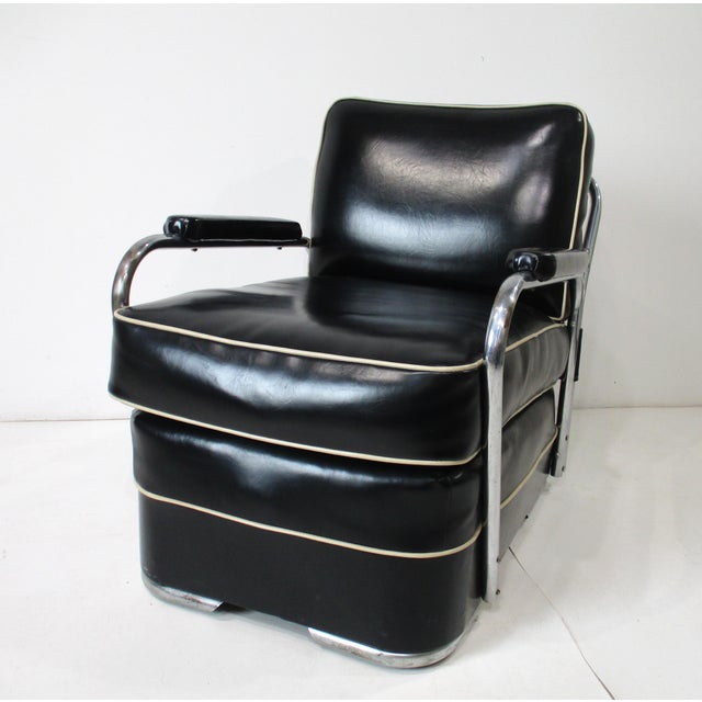 Art Deco Gilbert Rohde Styled Streamline Lounge Chair For Sale - Image 12 of 12