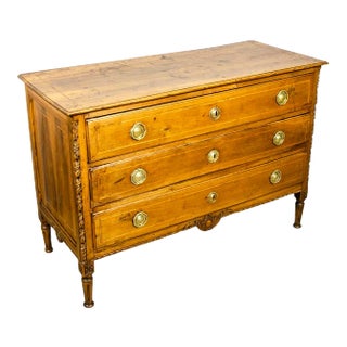 Italian Neoclassic Walnut Commode For Sale