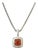 1990s David Yurman Carnelian Diamonds Chain Necklace 16" 7 Mm Silver Estate For Sale
