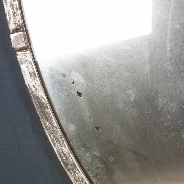 20th Century Large Convex Railway Mirror, Czechoslovakia, 1950s For Sale - Image 12 of 18