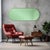 Balducci Oval Emerald Green Mirror Short For Sale - Image 9 of 10