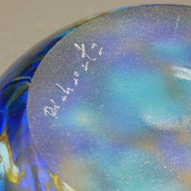 Artist Glass Vase by Hans Jürgen Richartz., 1970 -, 1979, in Flawless conditions. Designed 1970 to 1979 This piece has an...