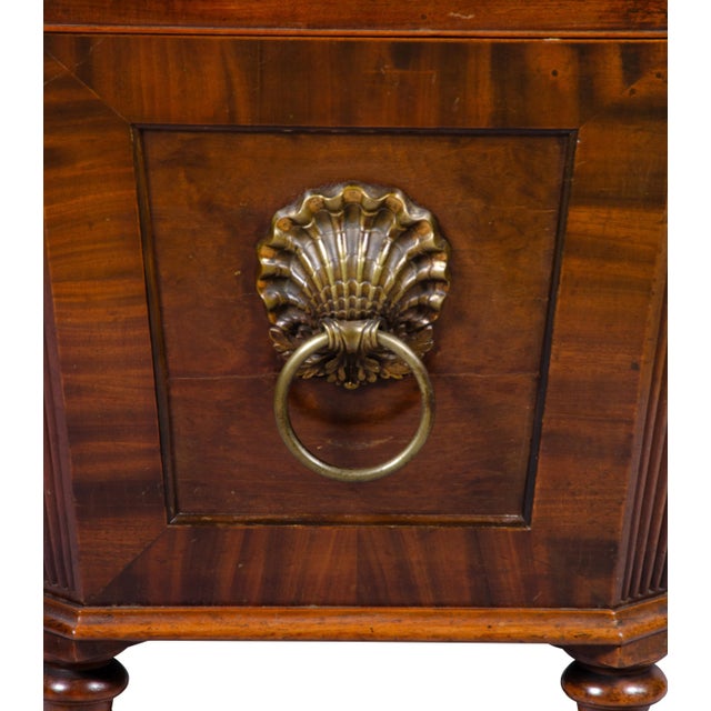 Wood Regency Mahogany and Ebony Cellarette For Sale - Image 7 of 13