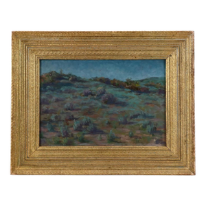 Alice McKee Cumming (American 1890 - 1965) Western Colorado Dusk Landscape Oil Painting Signed & Dated 1921 in Stanford White Gilt Wood Frame