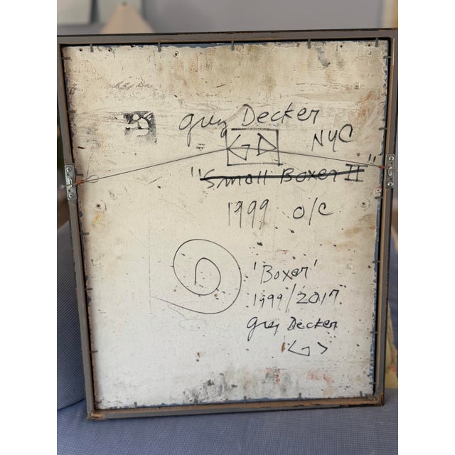 Textile Greg Decker “Boxer, a Greg Decker Painting For Sale - Image 7 of 9