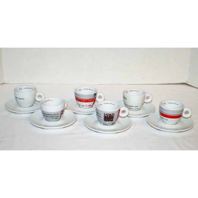 2002 Illy Art Collection Maria Joao Calisto Espresso Demitasse Cups