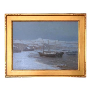 Early 20th Century Evening, St. Ives Harbor, Cornwall For Sale