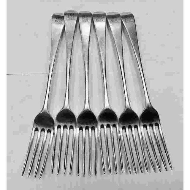 Set of 18th C. Hester Bateman Sterling Forks For Sale - Image 4 of 8