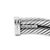 Early 21st Century David Yurman Silver 14k Yellow Gold Double Cable Renaissance Cuff Bracelet For Sale - Image 5 of 8