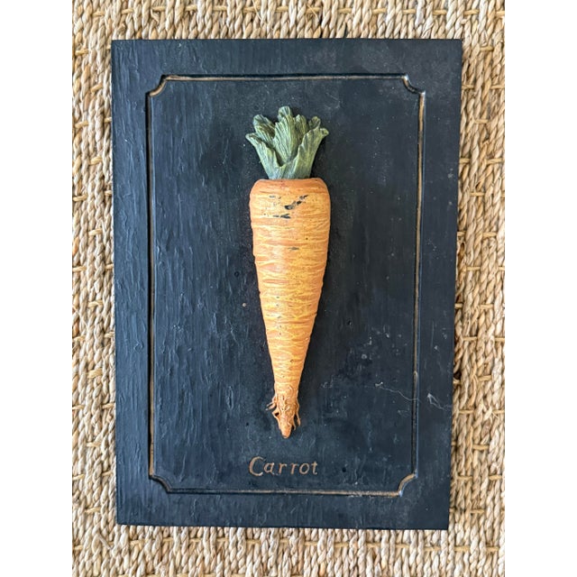 Mid 20th Century Set/6 Trompe l'Oeil Vegetable Wall Sculptural Art For Sale - Image 5 of 12