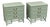 Vintage Ficks Reed Style Kaplan & Fox Faux Bamboo Nightstands or Side Tables - A Pair For Sale