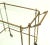 Brass Tube Frame and Glass Rectangular Tea Bar Cart For Sale - Image 4 of 9