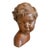 Late 19thC French Brown Earthenware Child Bust - 1 Pc For Sale