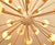 Fabio Ltd 21st Century Nova Satin Brass Matte White Murano Sputnik Chandelier by Fabio LTD For Sale - Image 4 of 4