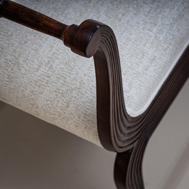 Mid-20th Century Pair of Walnut Tabourets, Italy For Sale - Image 16 of 18