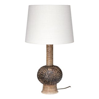Sculptural Stoneware Table Lamp by Jette Hellerøe for Axella Keramik, Denmark, 1960s For Sale